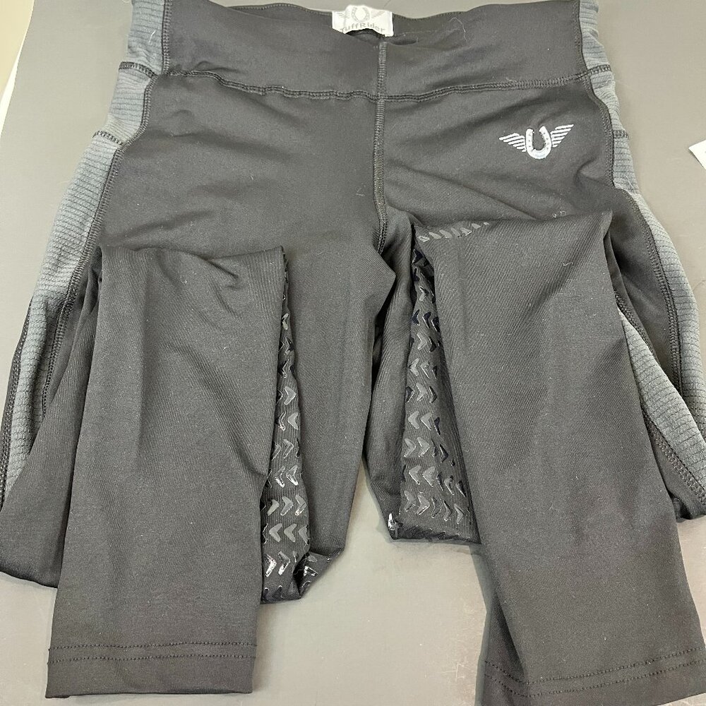 Women's Black Tuff Rider Knee Patch Riding Breeches, Tights, Size M